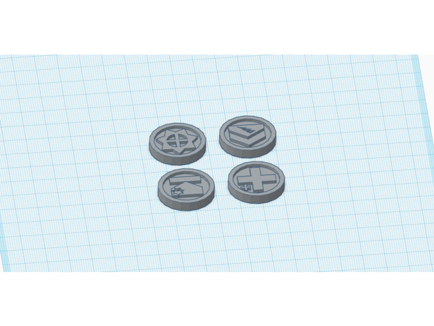 star breach special action tokens 3D print model - Mito3D
