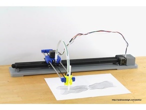 kartesisch Plotter v3 cnc Zeichnung Stift 3d print model - Mito3D