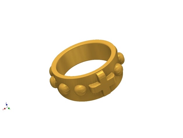 Rosenkranz Ring 3d Drucken Armband Juwel 3D print model - Mito3D