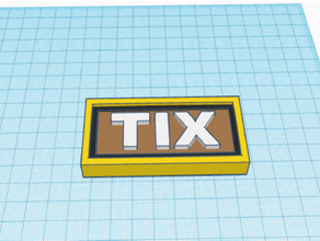 tix Roblox para birimi miras biletler 3d print model - Mito3D