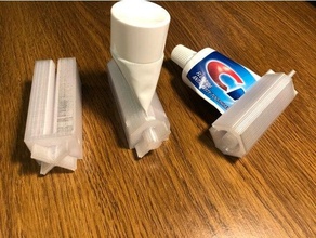 Customizável pasta dentes tubo rolo espremedor 3d print model - Mito3D