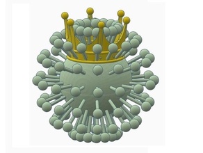 Corona Virus Corona Coronavirus Virus 3d print model - Mito3D