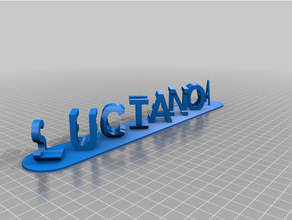 Luciano 3dd personnalisé 3d print model - Mito3D