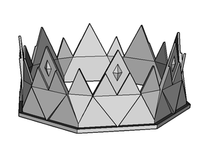 coroa rei rainha realeza 3d print model - Mito3D