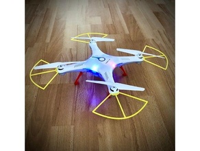 prop guards lidl quadcopter xl gps drone ian 313099 3d print model - Mito3D