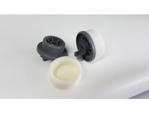 roues adaptateur Lave vaisselle agrafe lave clips remplacement siemens rechange roue 3d print model - Mito3D