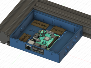 ender 3 pro raspberry pi case incl stepdown relais 3d print model - Mito3D