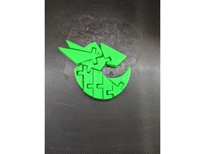 flexy beedrill - toxic cup badge 3d print model - Mito3D