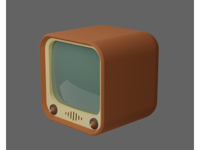 tv youtube iphone icon 3d printer slash apple lowpoly poly television 3d print model - Mito3D