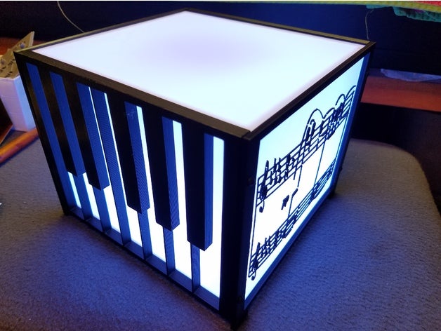 pianoforte luce scatola 6x7x75 ruvido 3D print model - Mito3D