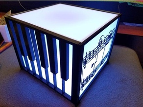 piano light box 6x7x75 rough 3d print model - Mito3D
