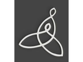 celtico madre bambino nodo orecchini pendente 3d print model - Mito3D