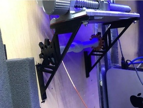 parede colchetes filamento guia carretel suporte rolamentos 3d print model - Mito3D