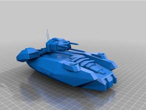 star wars legion scale t2-b repulsor tank hover scatter terrain starwars wargame 3d print model - Mito3D