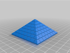 pirámide cubitos esquina grupos 3d print model - Mito3D