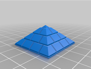piramide cubi piste 3d print model - Mito3D