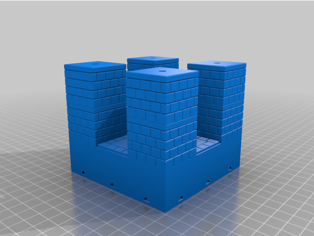 pirâmide cubos têmpora 3D print model - Mito3D
