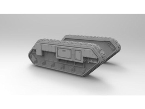 interstellar army all-purpose carrier sides 28mm miniature scifi tank wargaming 3d print model - Mito3D
