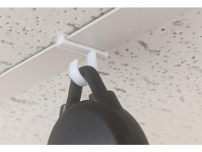 drop ceiling rail cable hook clip holder management 3d print model - Mito3D