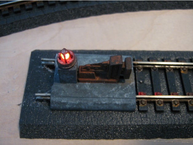 ho scale track led light 187 hoscale 3D print model - Mito3D