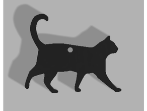 cat keychain 3d print model - Mito3D