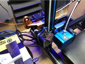 cr 10v2 filament guider double patin roulettes 3d print model - Mito3D