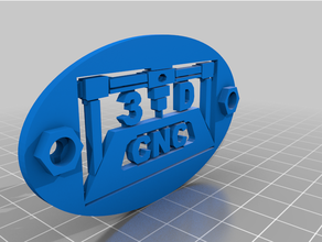 cnc machine plaque diycnc diycncrouter 3d print model - Mito3D