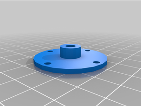 slip ring attachment piece thingie clock geared grooved mount plate platre pov camera 3d print model - Mito3D