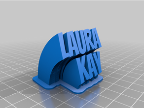 Laura personalizzato 3d print model - Mito3D