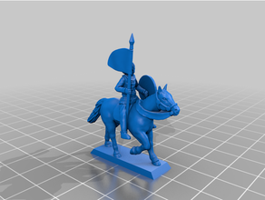 retard romain moyen cavalerie commander 20 mm 25 commandant historique musicien norme porteur table jeu wargaming 3d print model - Mito3D
