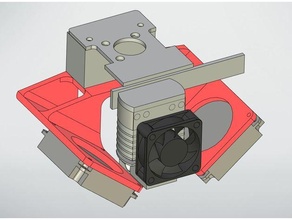 ventilateur support Uni 3d cr8 3d print model - Mito3D