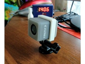 firefly2 frame mount camera gopro hawkeye 3d print model - Mito3D