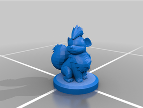 rosnar Growlithe modelo Pokémon figuras 3d print model - Mito3D