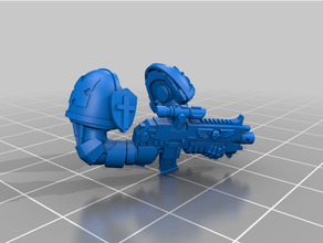 battle brother paladin arms 40k 3d print model - Mito3D