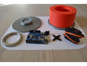 giratorio base 3d impresora arduino Llevando crealidad ender 3 electrónica Pro geeetech gris mg996r pla rojo robot servo 3d print model - Mito3D