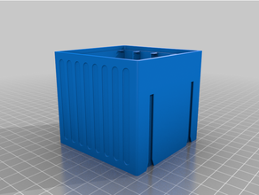 customized stackable resistor storage box 3d print model - Mito3D