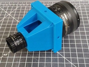 f-mount c-mount lens coupler telescope beam expander 3d print model - Mito3D