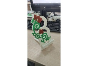 phone stand - women's day 3d print model - Mito3D