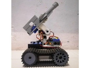 dardo lanzacohetes arduino fpv nerf frambuesa Pi rc tractor 3d print model - Mito3D