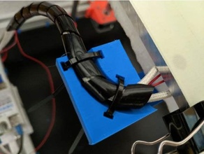 hiperküp evrim hevo ısı yatağı kablo kılavuz destek Kulp 3d print model - Mito3D