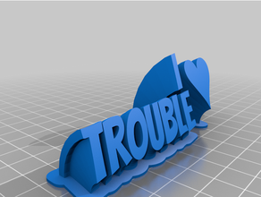 amour trouble personnalisé 3d print model - Mito3D
