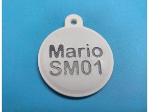 amiibo sticker coin 3d print model - Mito3D