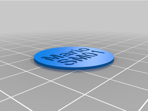 named coins amiibo sticker coin 3d print model - Mito3D