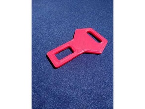 seguridad cinturón silenciador hebilla anti testigo 3d print model - Mito3D