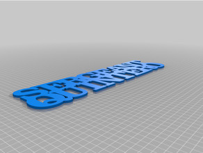 customized variable word sculpture 3d print model - Mito3D
