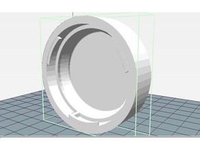 praktina cap adapter camera 3d print model - Mito3D