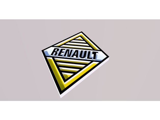 renault logo 1959 3D print model - Mito3D