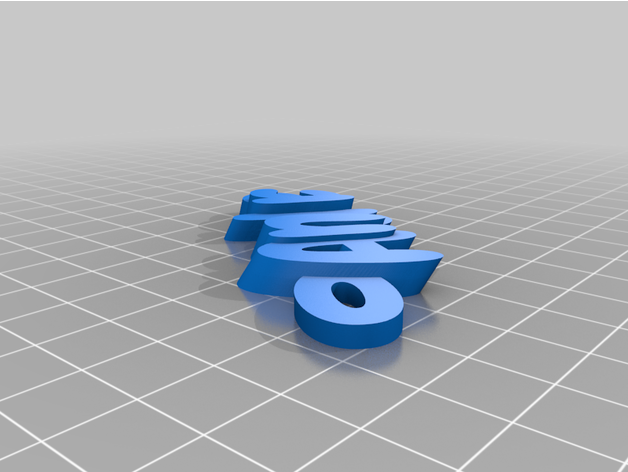 personnalisé iamburny texte porte clés 3D print model - Mito3D