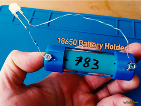 18650 battery holder diy lipo 3d print model - Mito3D