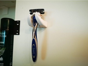 bull horns razor holder bathroom clean rasierer shaver 3d print model - Mito3D